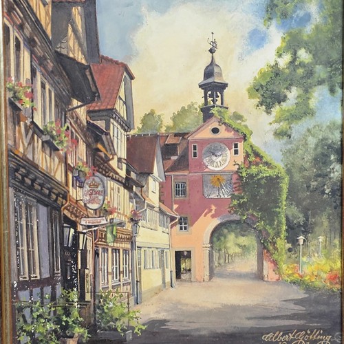 Altstadt gemälde stadtansicht - altstadt,