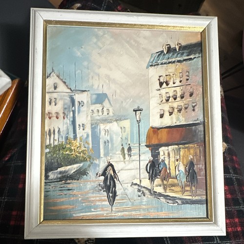 Gerahmtes gemälde klein - gerahmtes,