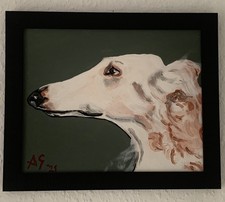 Original Öl Gemälde Hund Dog