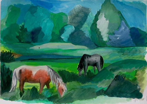 ORIGINAL+LANDSCHAFT+PFERDE+