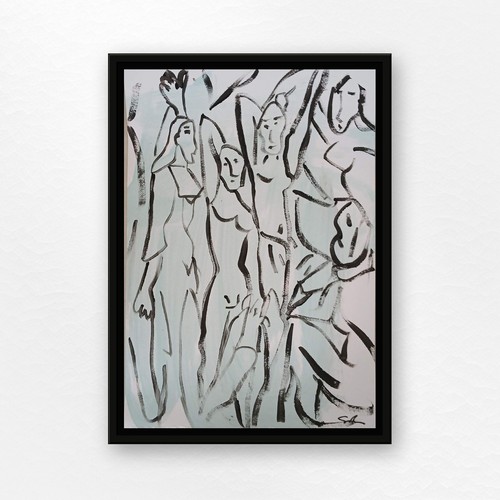 Original gemälde 30x40 gruppe - 30x40,