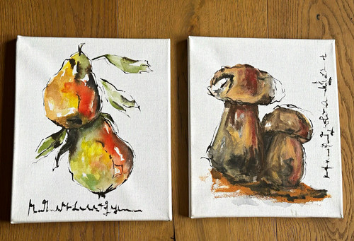 2er set herbst gemälde - 2er-set,