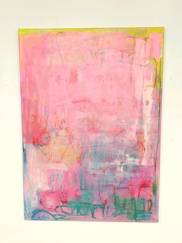 Abstraktes gemälde 50x70 - gemälde,
