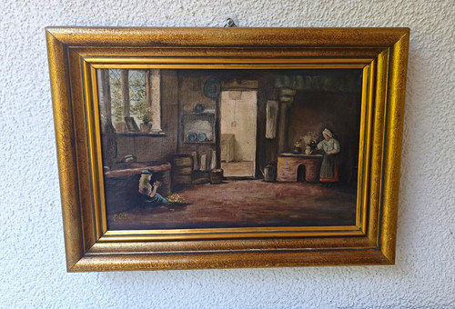 Antikes ölgemälde 1904 - antikes,