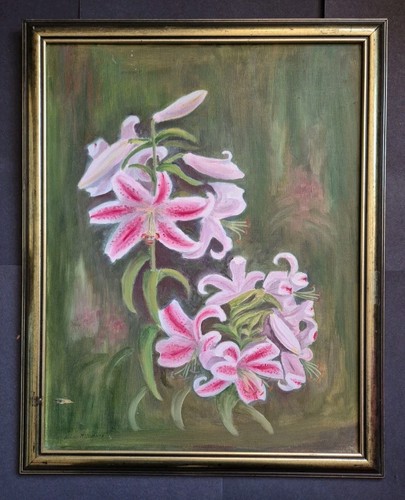 Lilien gerahmtes kunstwerk - lilien,