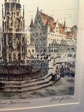 Antikes Aquarell Nürnberg