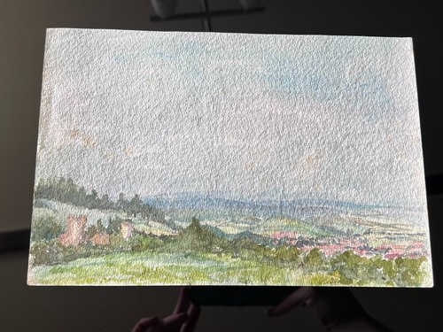 Antikes aquarell von 1926 - antikes,