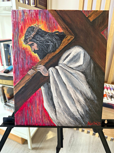 Acryl leinwand gemälde jesus - acryl,