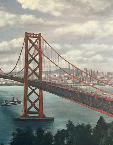 Altes ölgemälde goldengate - Ölgemälde,
