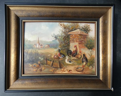 Gemälde bauernhof - gemälde,