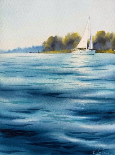 Original aquarell gemälde - aquarell,