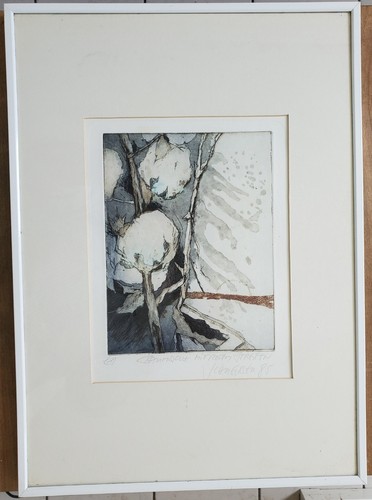 Aquarell modern bäume - aquarell,