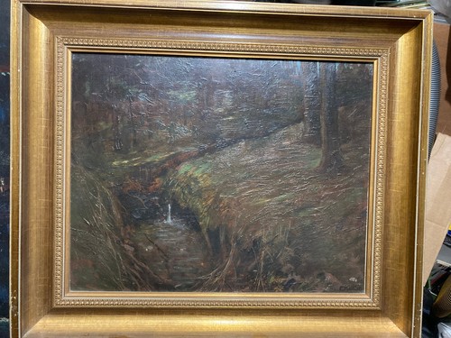 Kleines ölbild waldstück - kleines,