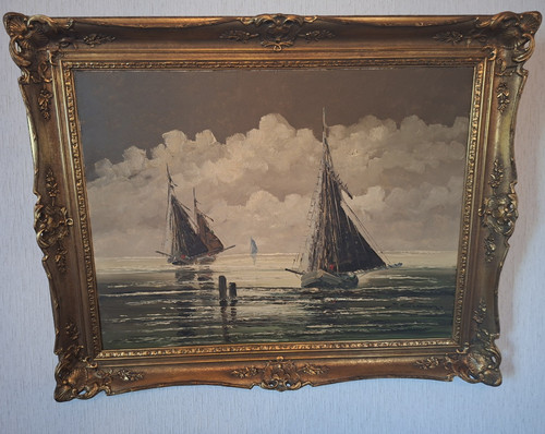 Gemälde gerahmt maritimes - gerahmt,