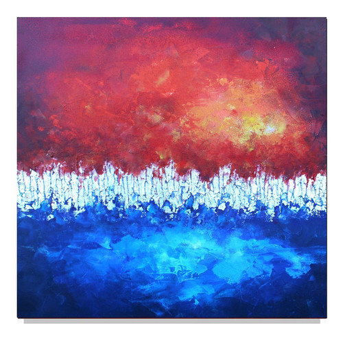 Silber abstrakt malerei kunst - silber,
