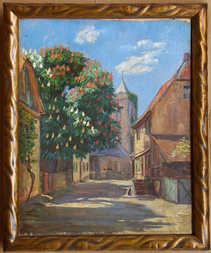 ölgemälde kastanienblüte - Ölgemälde, "kastanienblüte"