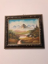 Landschaft Gemälde auf Karton