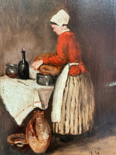 Antikes ölgemälde das - antikes,