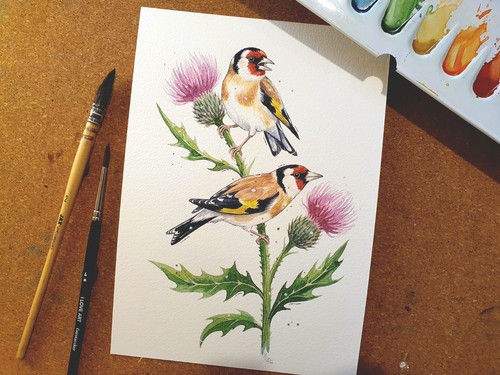 Original aquarell illustration - original,