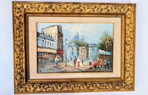 ölgemälde paris szene - paris-szene, im