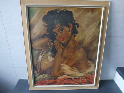 Bild südländische frau cm - 60,