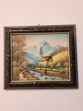 Landschaft Gemälde auf Karton