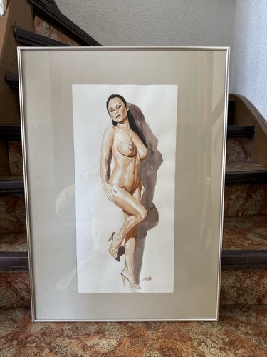Luciano akt aquarell - akt,