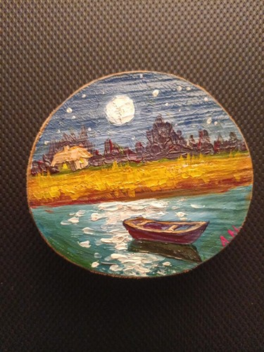 Handgemaltes acrylbild auf - acrylbild,