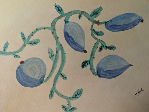 Blue tulps x - blue, 9