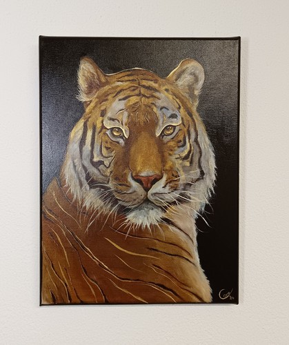 Original ölgemälde tiger - original,