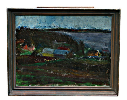 Alte küstenlandschaft dorf - alte,