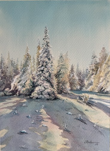Aquarellbild original 32x24 - original,