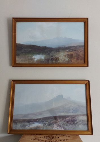 Paar edwardianische gouache - edwardianische,