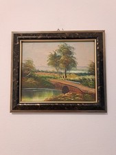 Landschaft Gemälde auf Karton