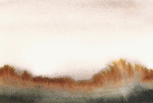Landschaft abstrakt aquarell - abstrakt,