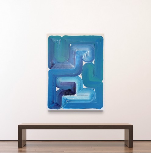 River flow acryl - -,