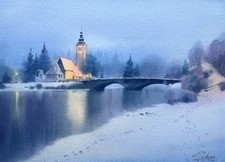  Originales Gemälde, Aquarell