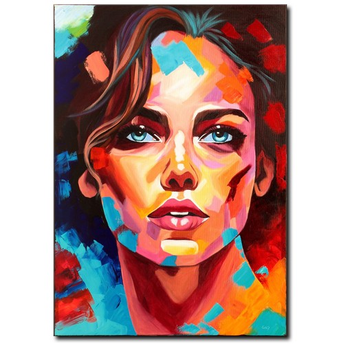 Acryl bild gemälde modern - acryl,