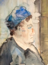 Portrait Aquarell aus Sammlung
