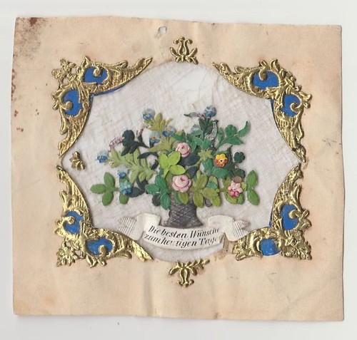 Glückwunsch mit blumen und - glückwunsch,