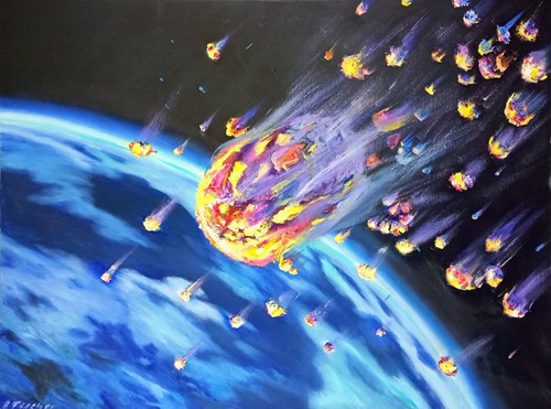 Universum ölbild 120x90 - universum, cm