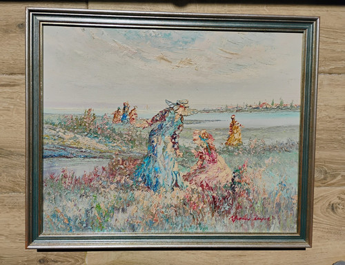 ölgemälde mit rahmen aus - Ölgemälde,