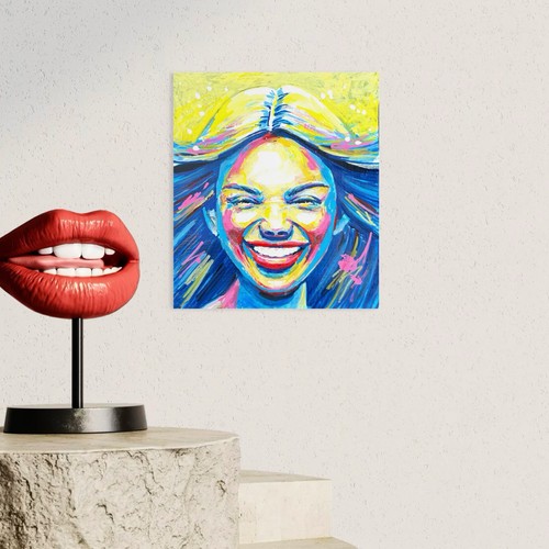 Original abstract portrait - original,