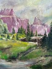 ÖLGEMÄLDE BERGE LANDSCHAFT