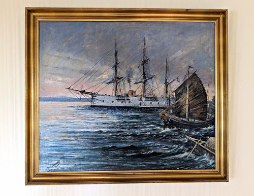 Gerahmtes maritimes