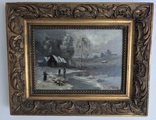 Gemälde Winter, Düsseldorfer