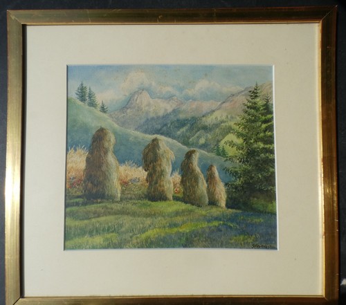 Aquarell mit rahmen - mit,