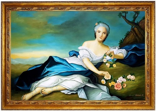 ölbild portrait henriette von - Ölbild,