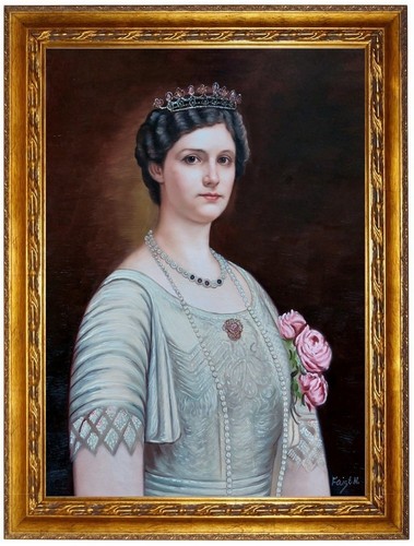 ölbild kaiserin zita von - Ölbild,