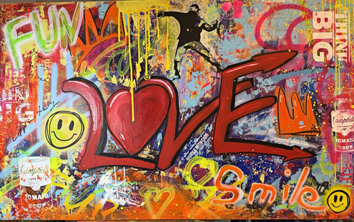 Love signiertes pop art - pop, art/street
